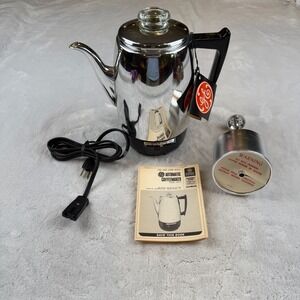 Vintage GE General Electric Automatic Coffee Maker Model CM-10 New Old Deadstock